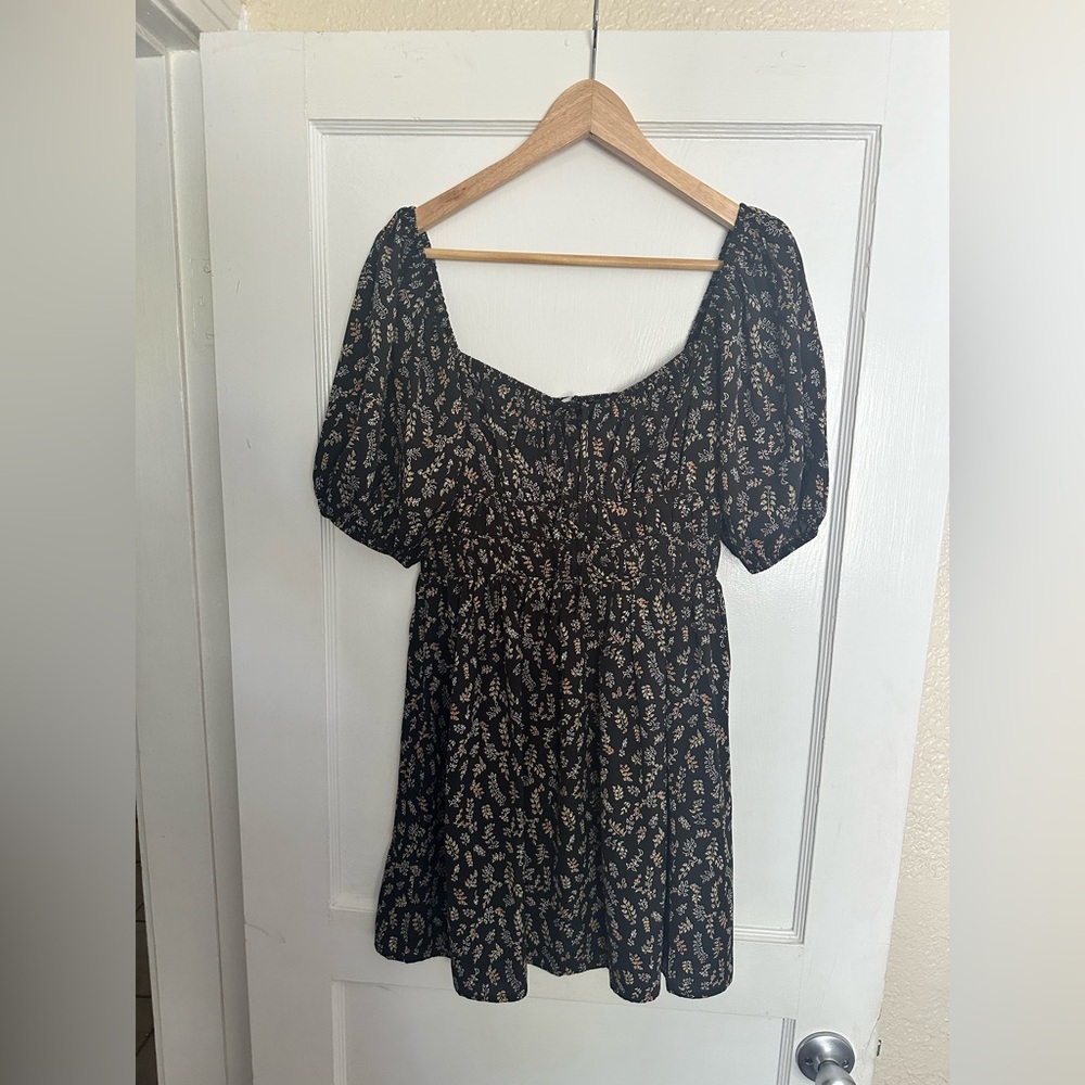 LUSH Black Floral Dress